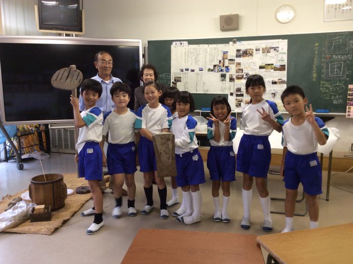 2年生と5年生　お米・野菜の博士をお招きして