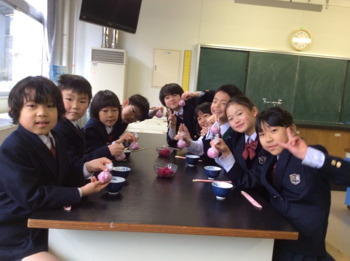 2年生 アドバンス 紅くるり大根の炊き込みご飯