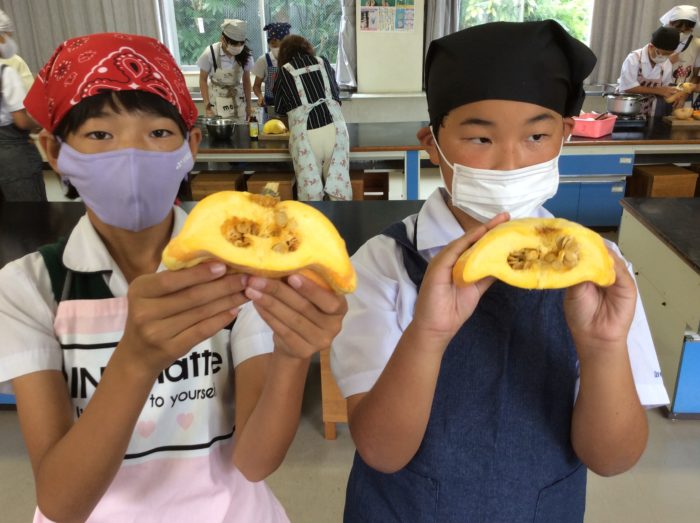 6年生 家庭科 「カボチャパーティをしよう」