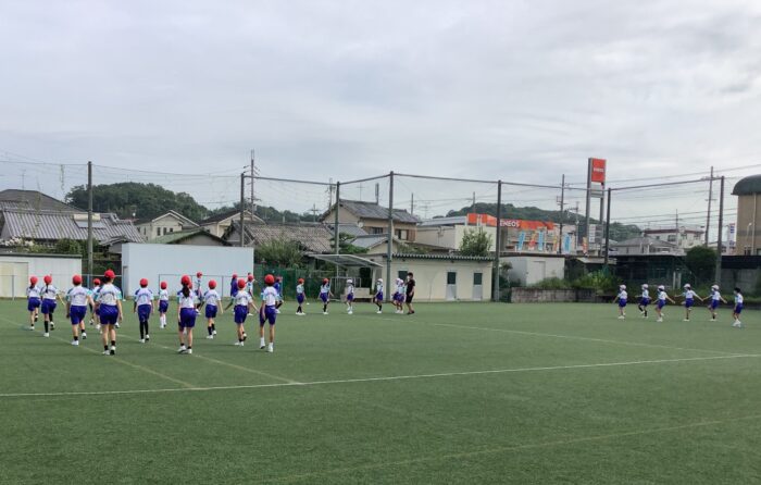 運動会の練習が始まりました。