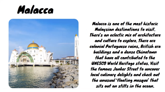 【SOJ】マレーシアの素晴らしい１０個の場所について学びました！