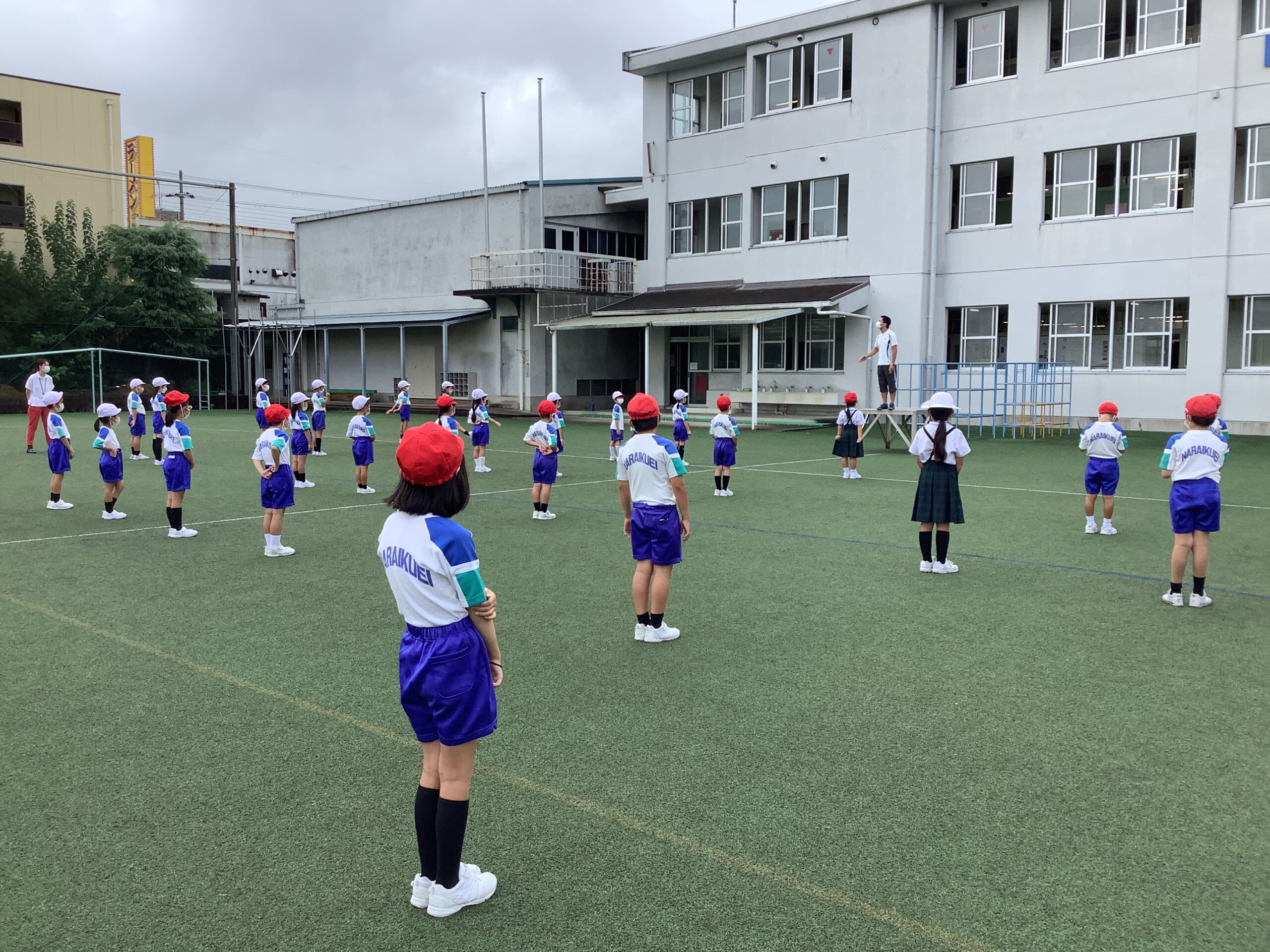 運動会の練習が始まりました。