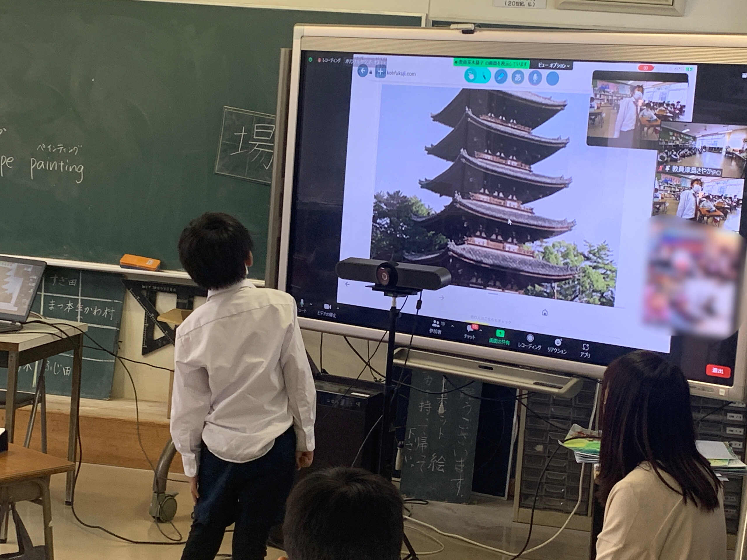 【SOJ】1・2年生　奈良の紹介や伝統的な遊びをして交流しました。