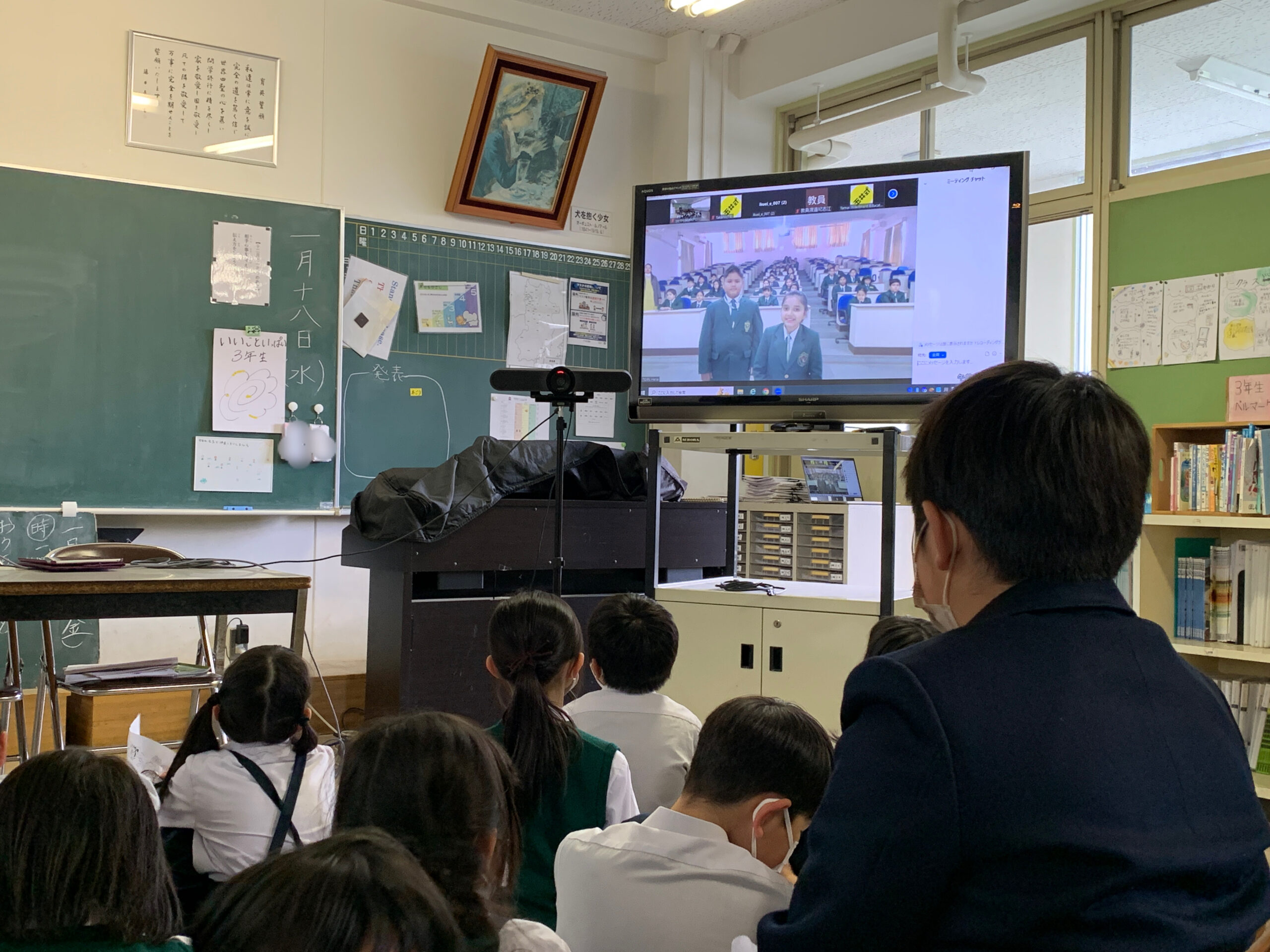 【SOJ】3・4年生　インドのDPS Ranchiとの交流